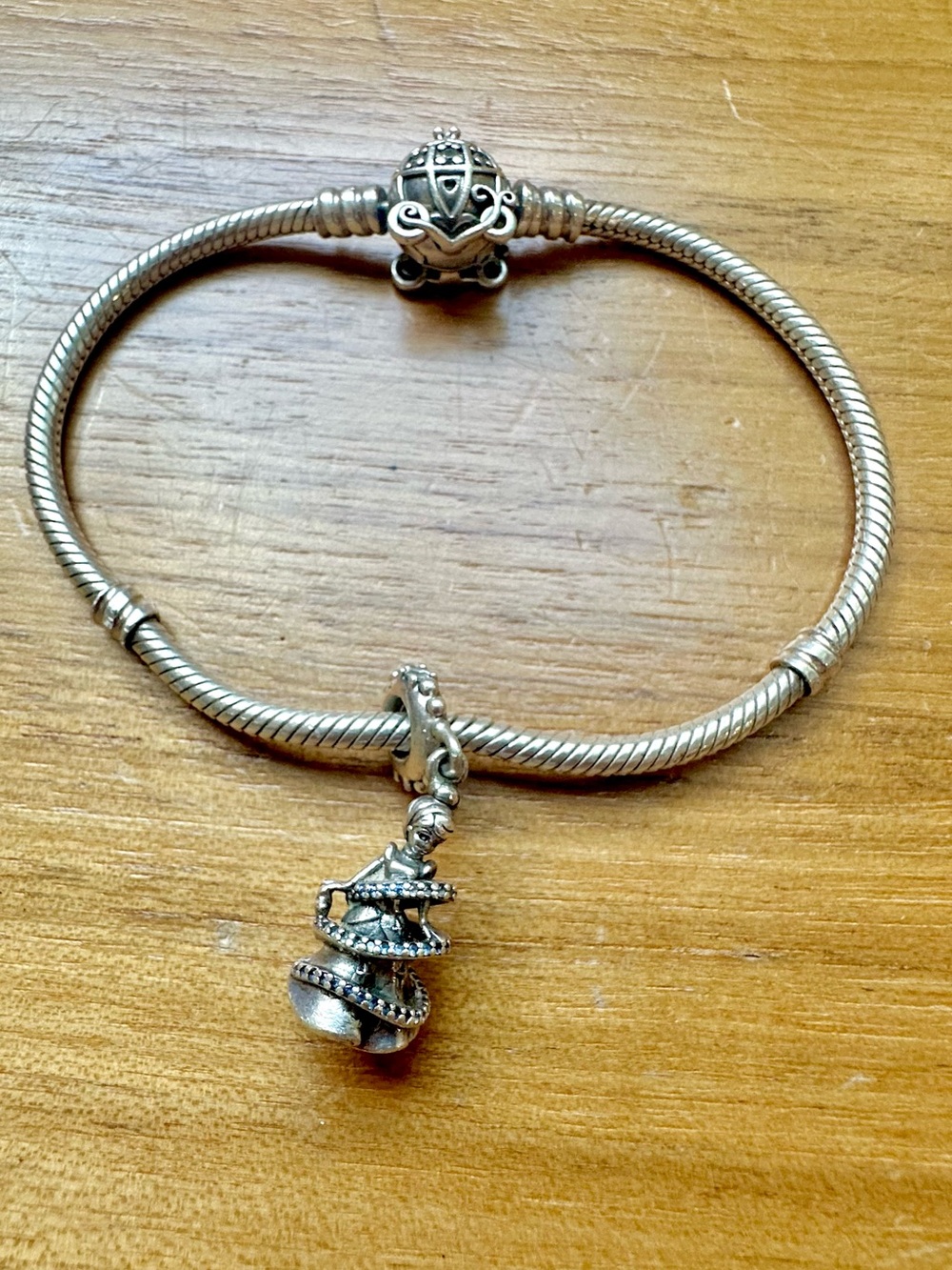 Pandora Silver Disney princess bracelet and charm